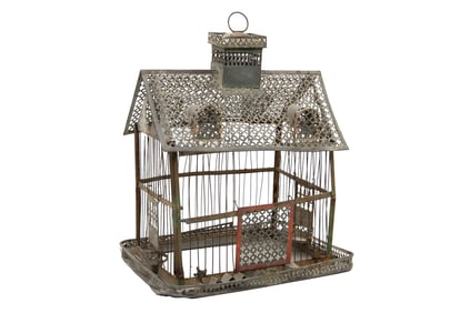 Antique 19th Century Linedemann & Co Birdcage