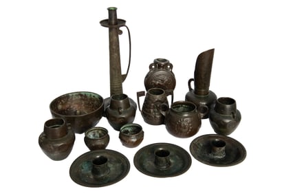 Hammered Copper Table Articles