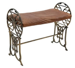 Art Deco Iron Bench