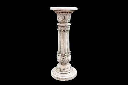 Capodimonte Style Ornate Pedestal