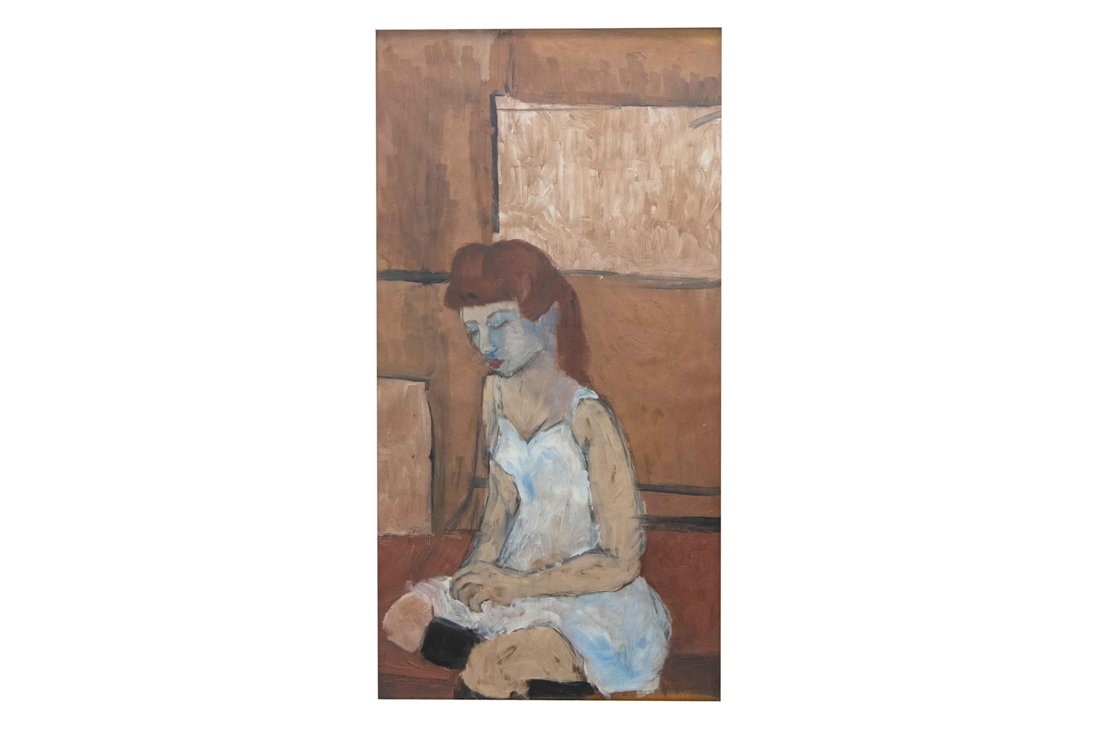 Seated Portrait of a Woman, Oil on Board (1 of 4)
