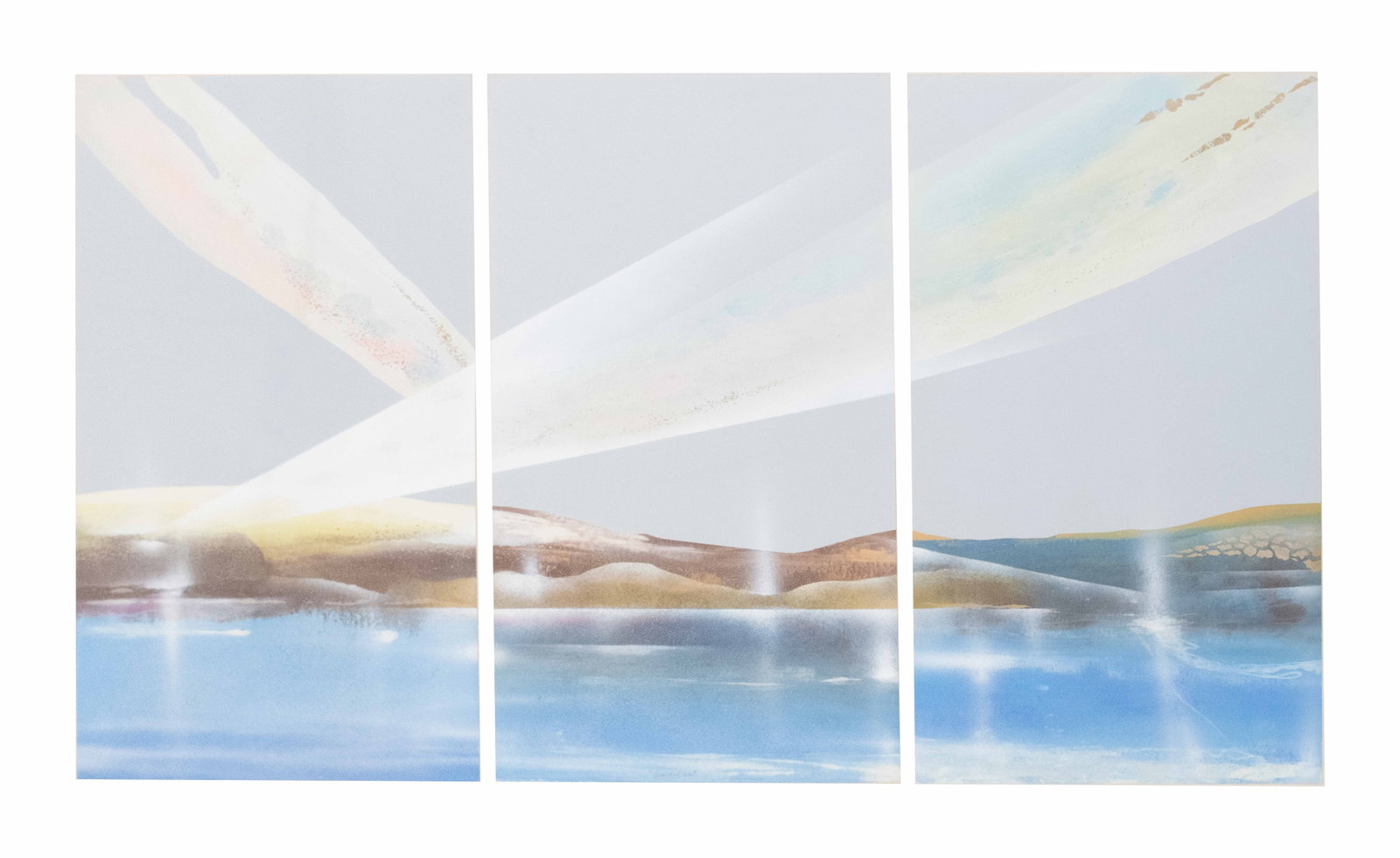 Elba Alvarez, Venezuela 1944-2005, Framed Triptych, Oil and Acrylic on Paper (1 of 13)
