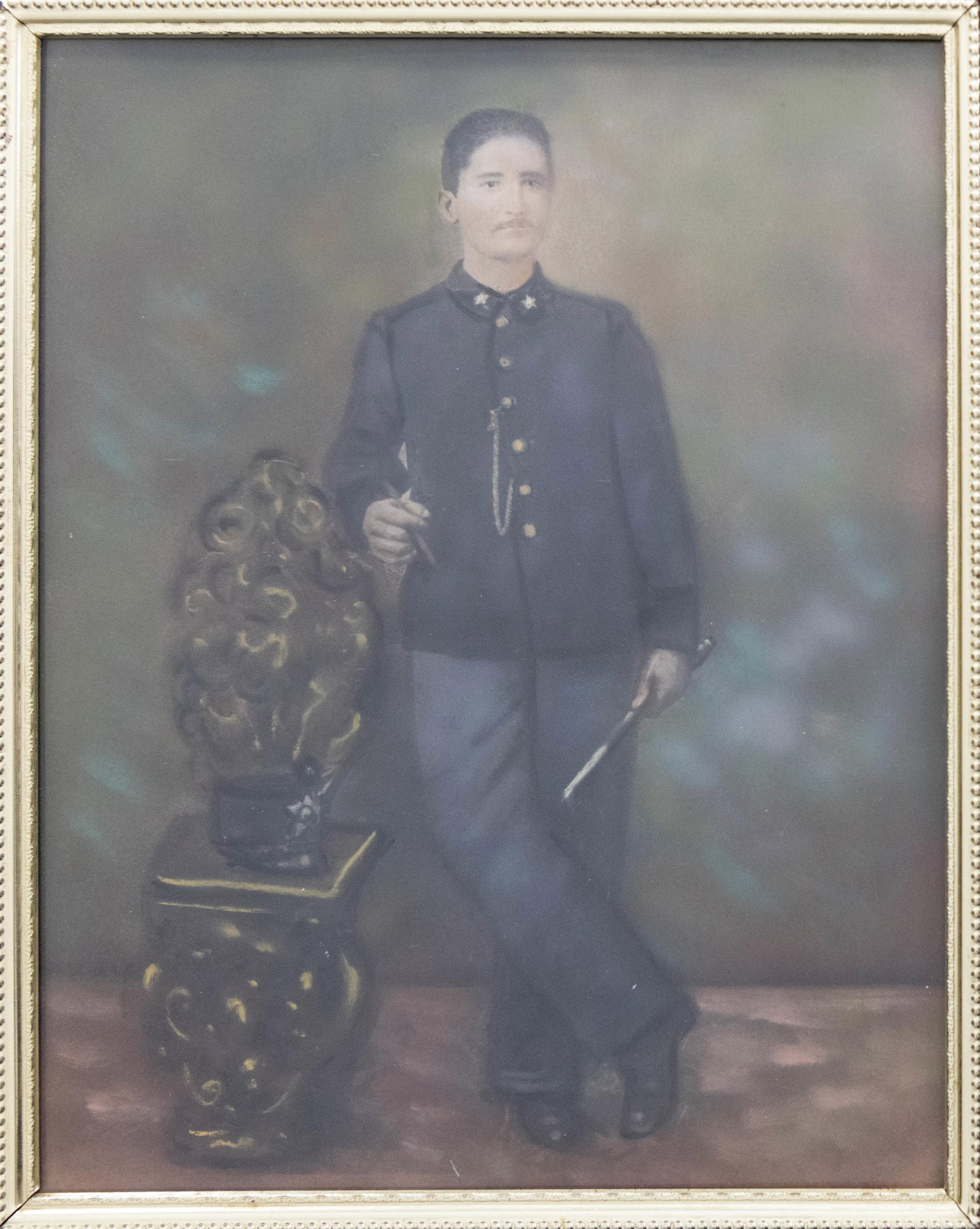 Portrait of Civil War Union Soldier, Gouache / Pastel: Portrait of Civil War Union Soldier Gouache / Pastel Approximate frame size: 10.25” H x 8.25” W Approximate image size: 9.5” H x 7.5” W