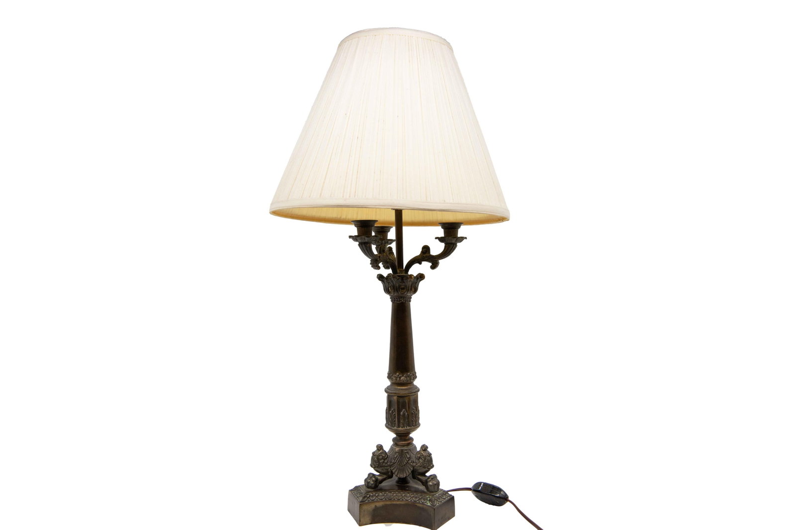 Vintage Ornate Lamp with Shade (1 of 6)
