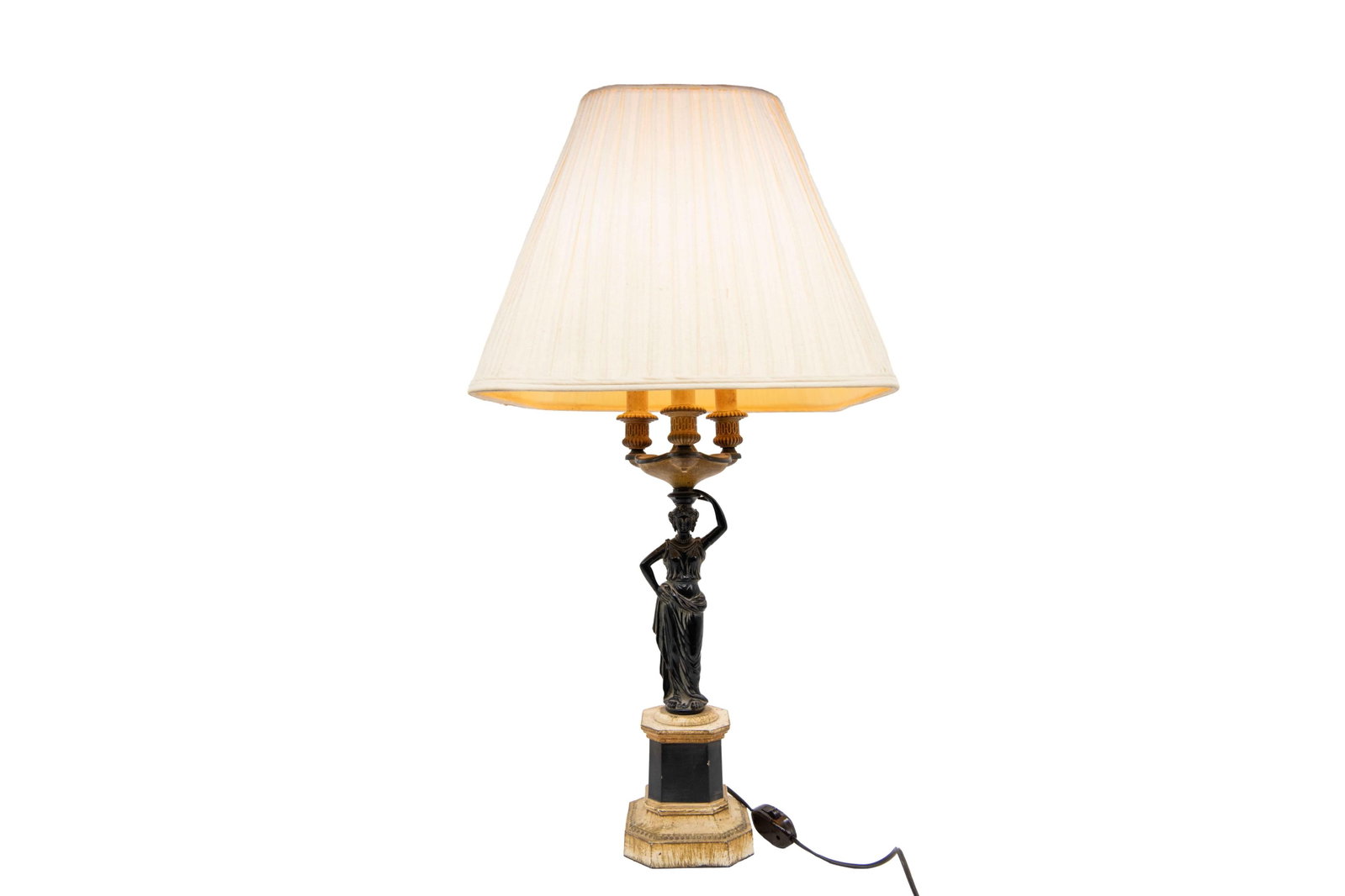 Antique French Ormolu Style Lamp (1 of 7)