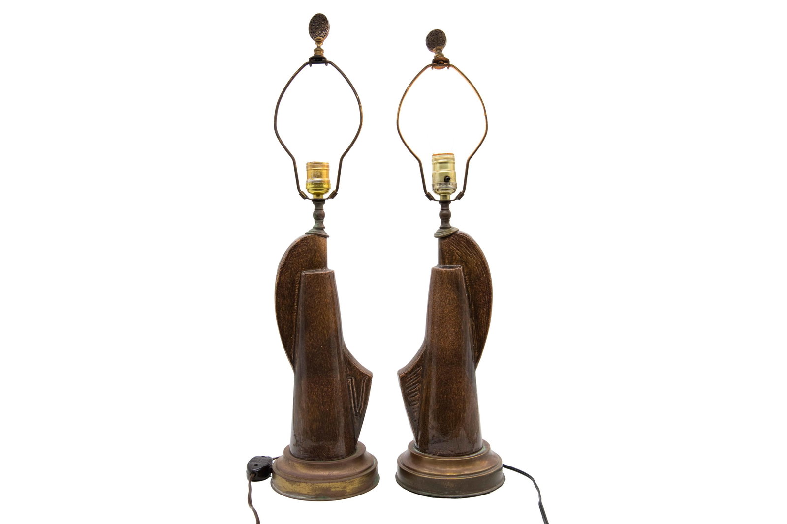 Pair of Deco Ceramic Lamps (1 of 1)