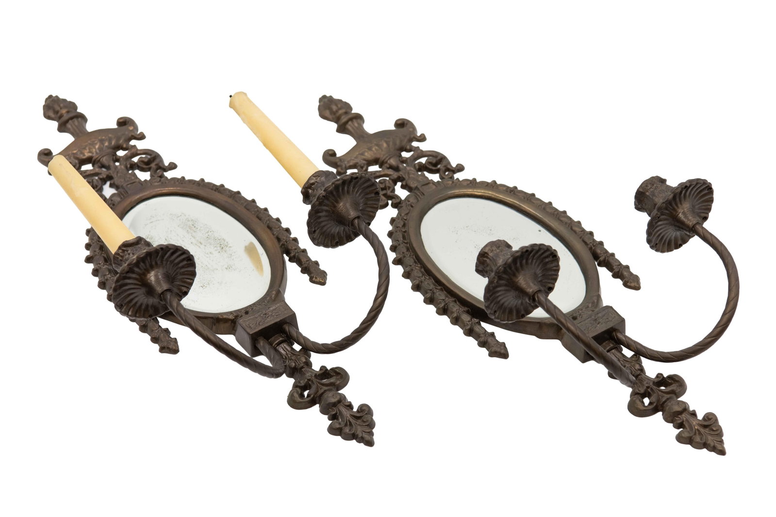 Pair of Victorian Style Mirror Wall Sconces (1 of 9)