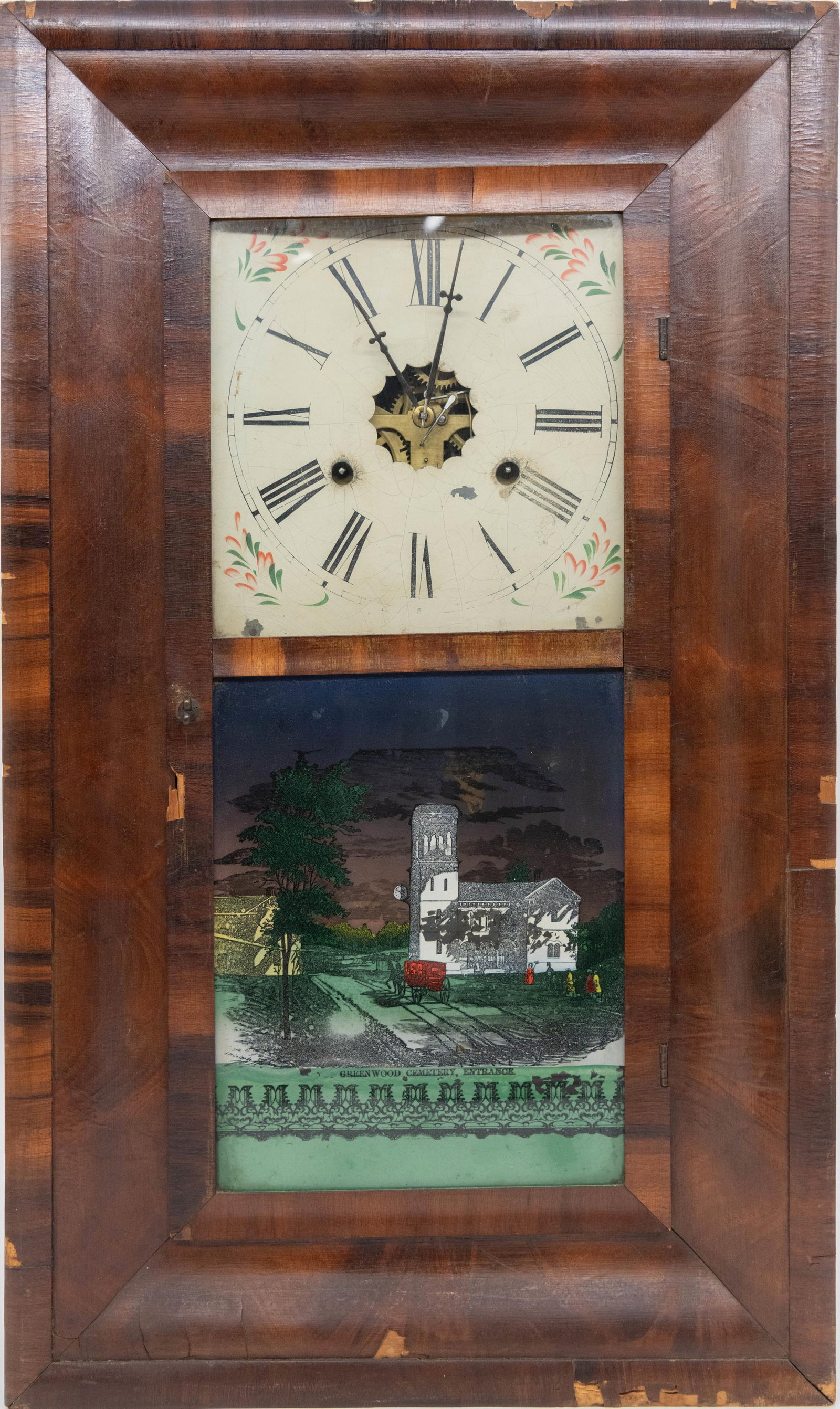 Antique Greenwood Cemetery Clock: Antique Greenwood Cemetery Clock Approximate size: 26” H x 15.25” W x 4” D