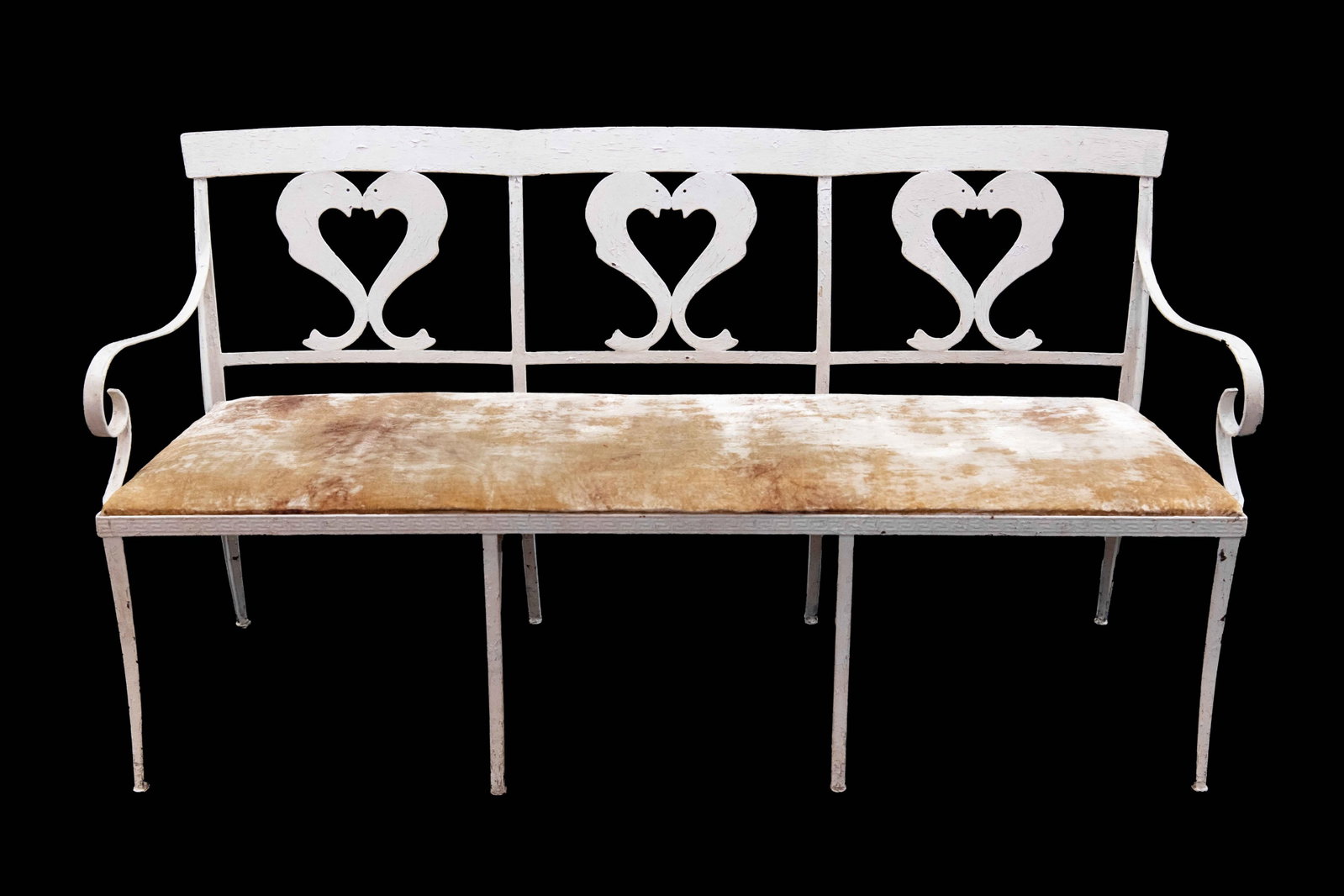 French Garden Seat with Upholstered Bench (1 of 11)