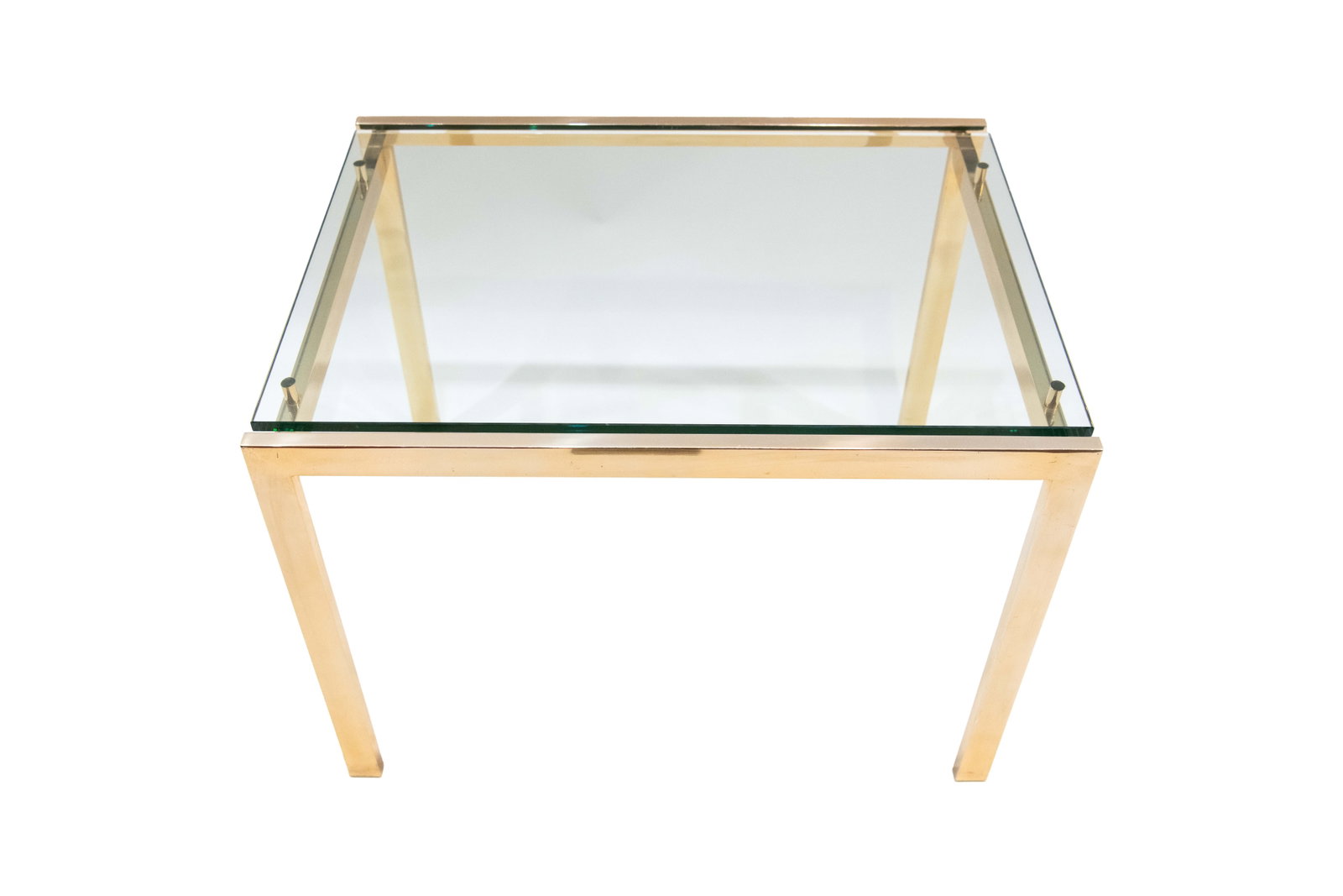 Deco Style Glass Top Brass Finish Coffee Table (1 of 11)
