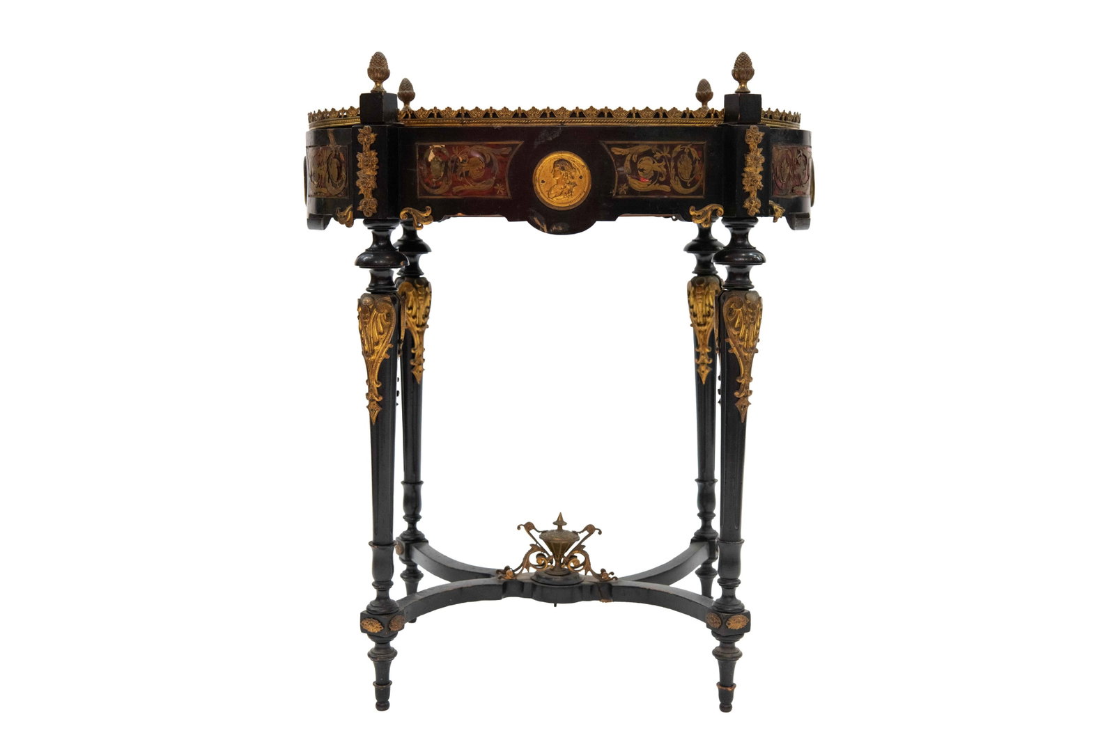Antique Ornate Inlaid Side Table (1 of 11)