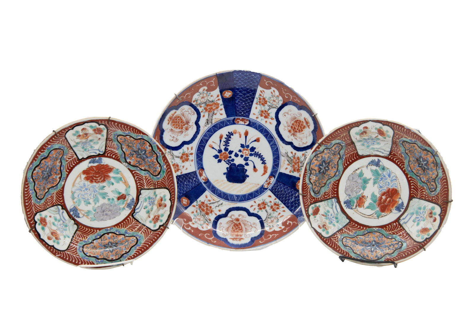 Group of Japanese Imari Plates, 2 with 6 Character Mark (1 of 20)