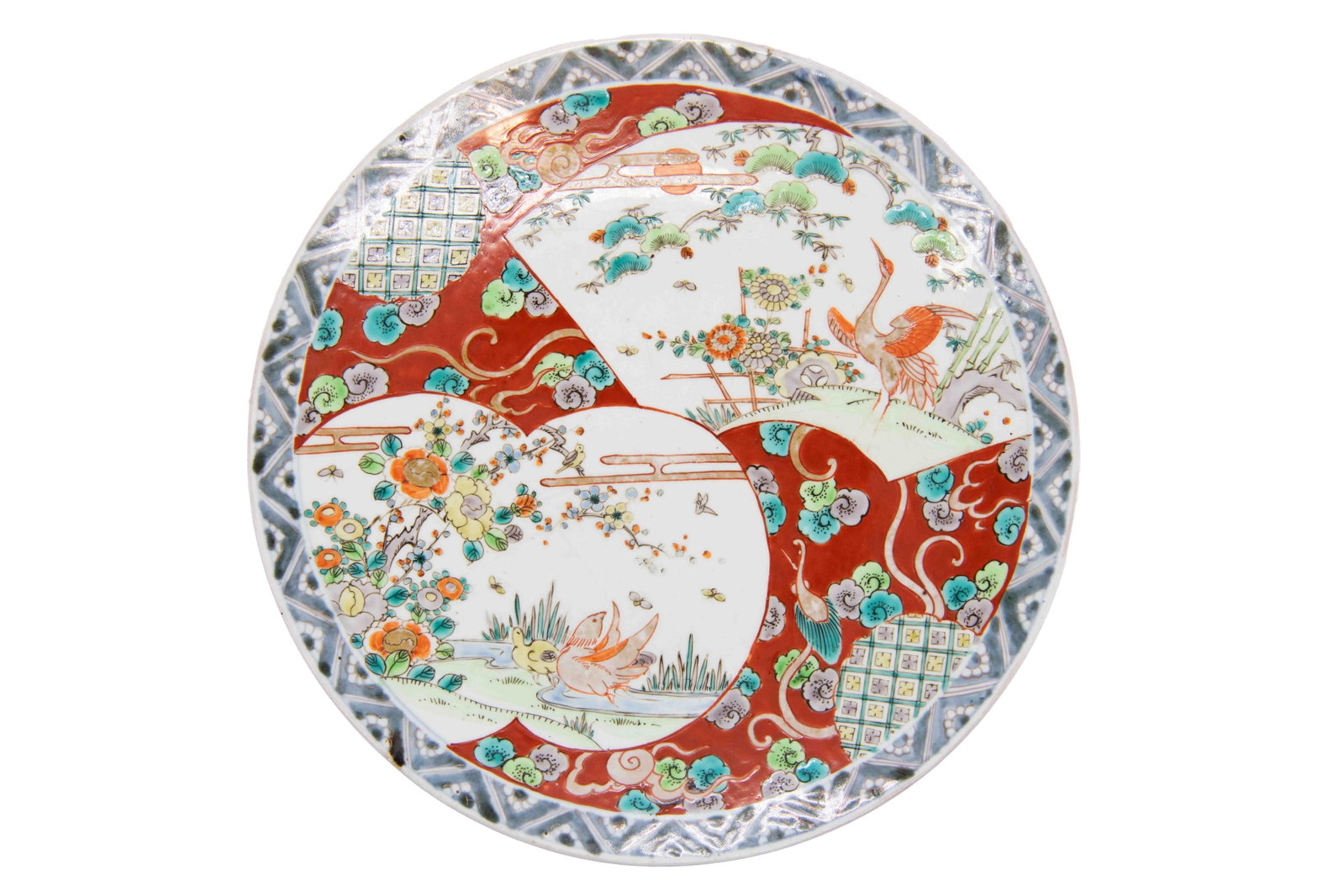 Antique Japanese Porcelain Imari Charger Plate (1 of 6)