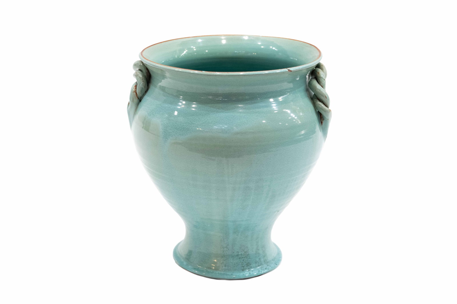 Rope Handle Vase, Attr: J B Waymon Cole, NC (1 of 9)