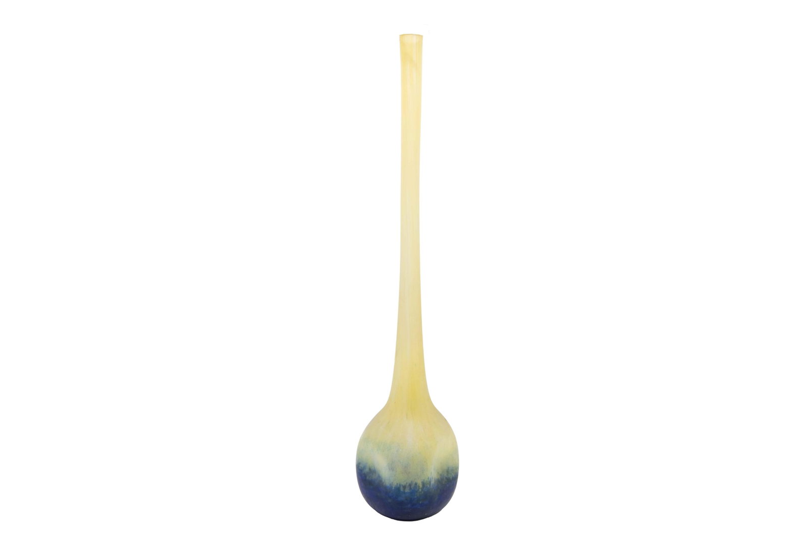 Large Daum Style Decorative Glass Vase: Large Daum Style Decorative Glass Vase Approximate size: 29” H x 6” W x 6” D