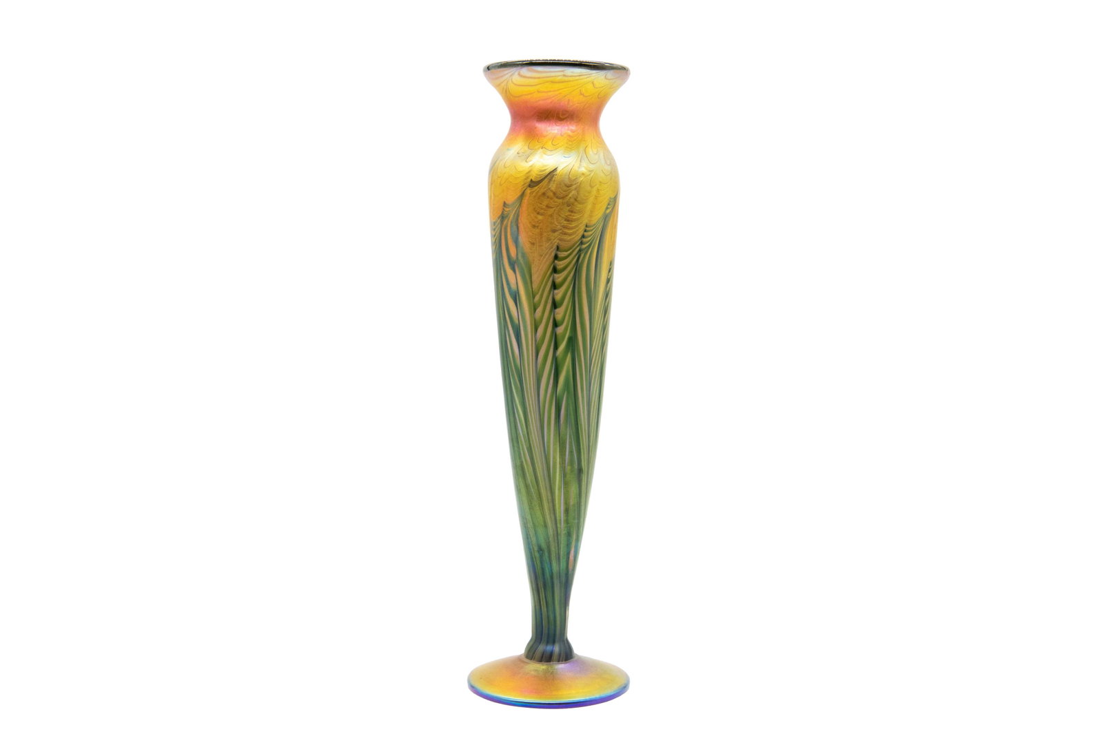 Lundberg Studio Gold Aurene Iridescent Glass Vase (1 of 7)
