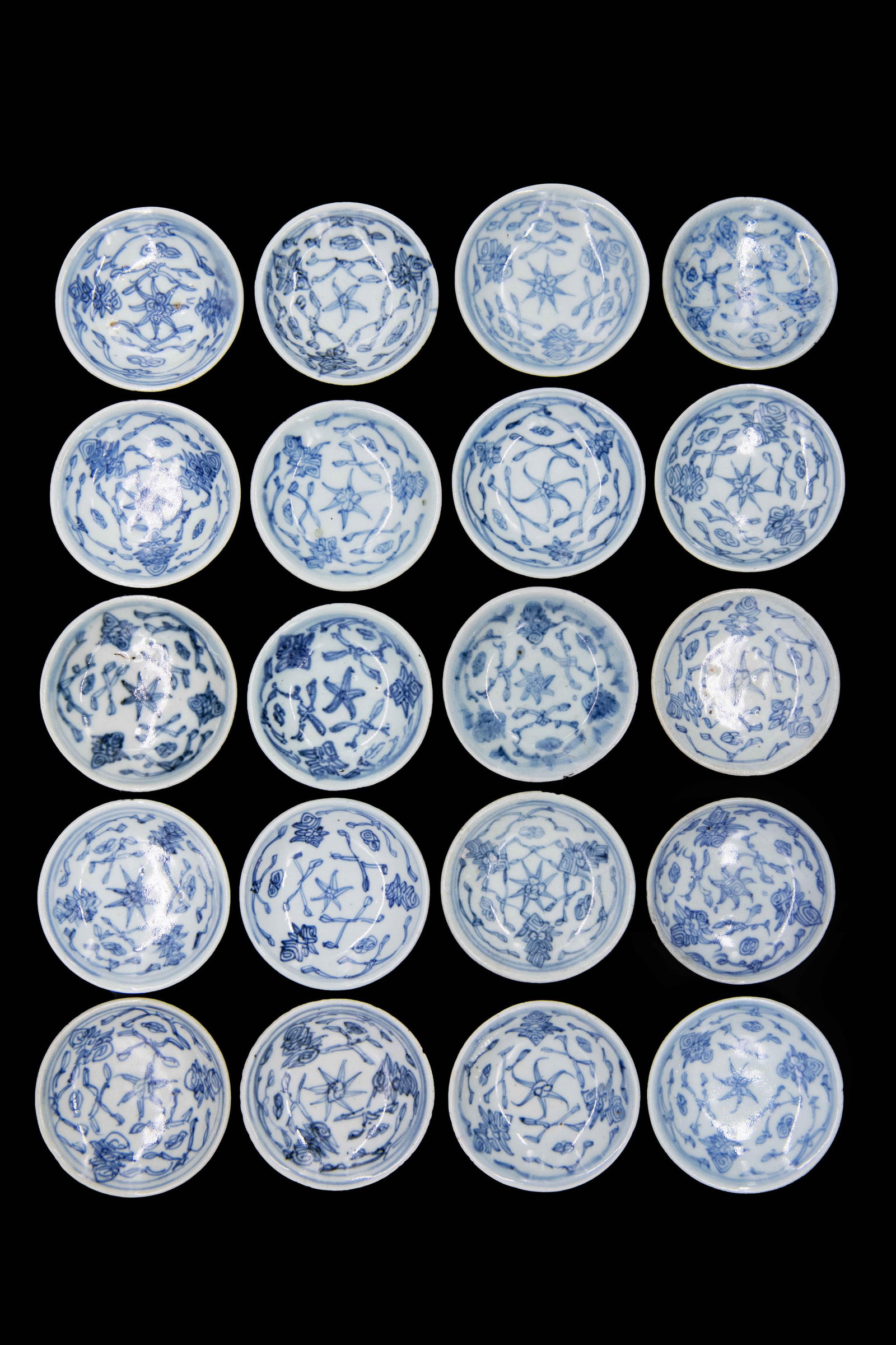Group of 20 Handmade Chinese Sauce Dishes (1 of 2)