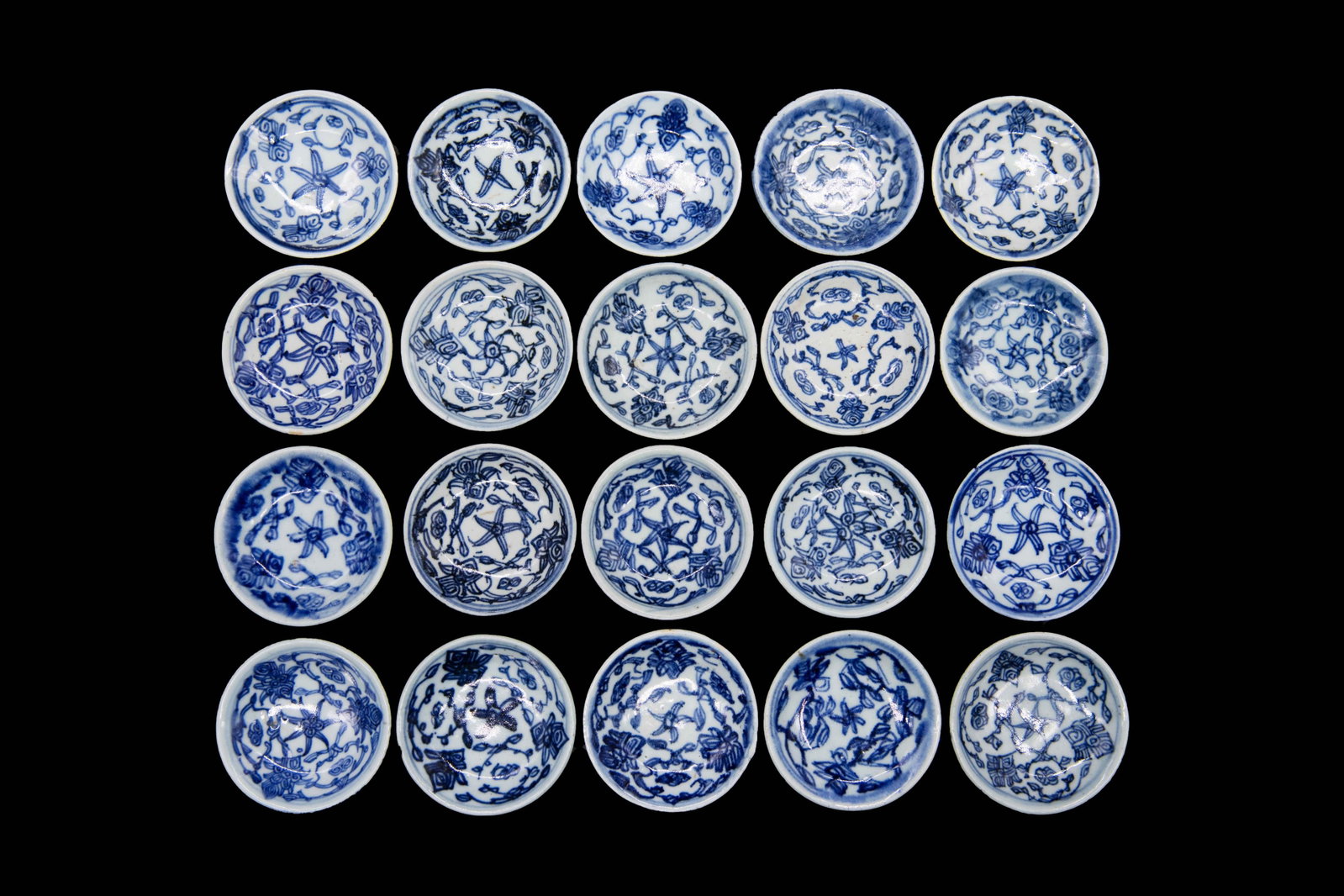 Group of 20 Handmade Chinese Sauce Dishes (1 of 2)