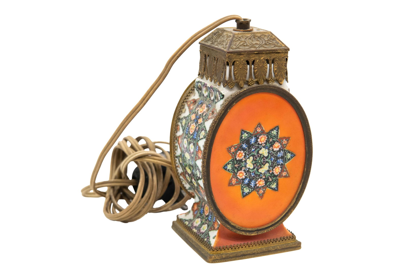 Vintage Perfume Lamp: Vintage Perfume Lamp Approximate size: 7” H x 3.5” W x 2.75” D
