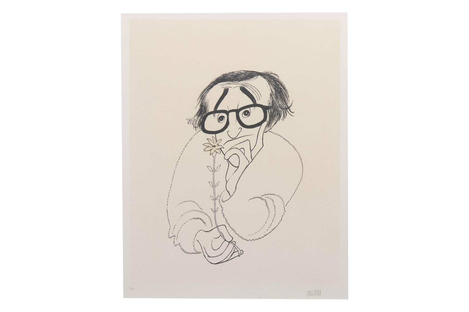 Albert Hirschfeld, American 1903-2003, Woody Allen (1 of 6)