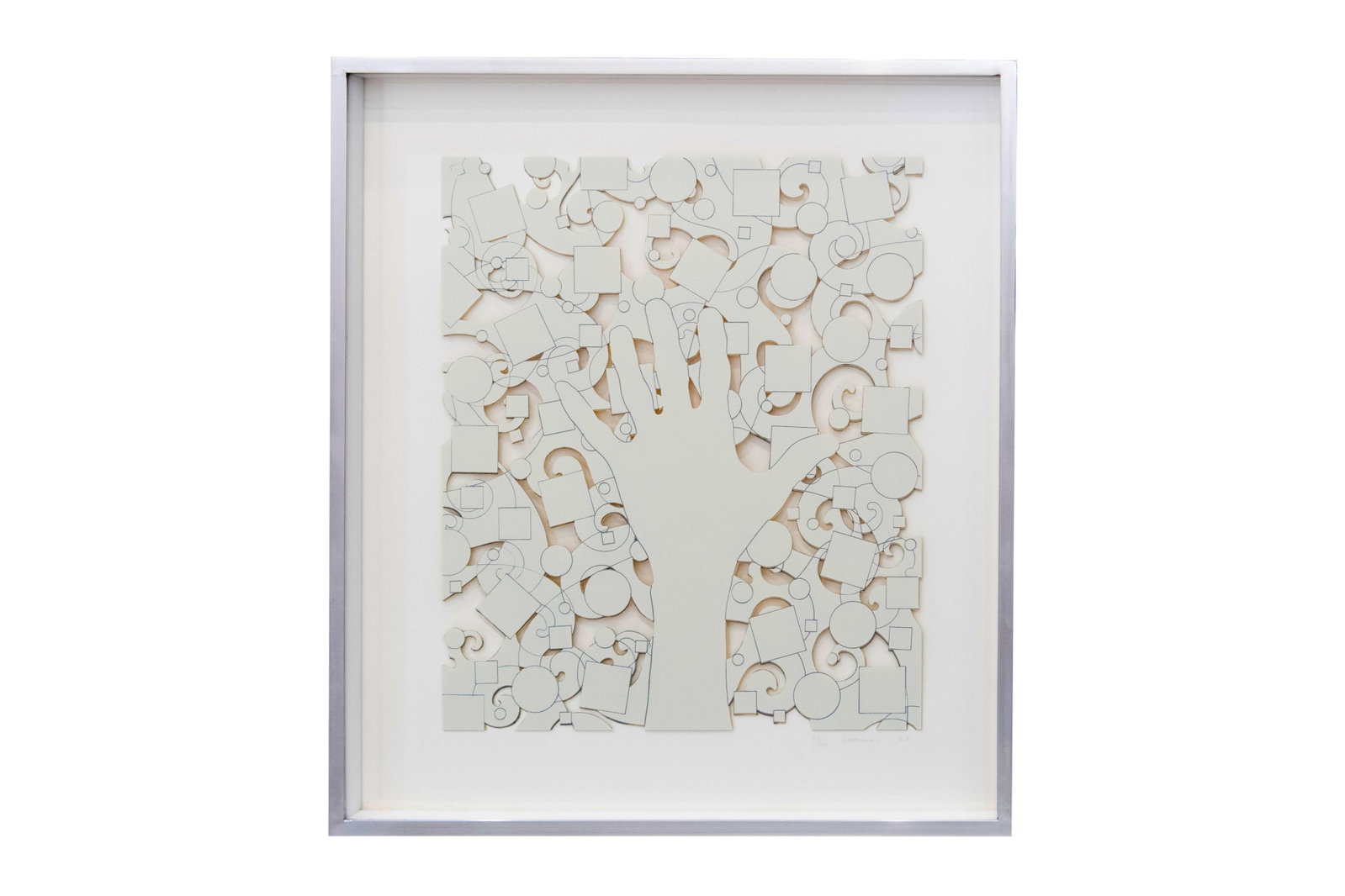 Lucas Samaras, Greek/American 1936-2024, Hand, 1975, Die-cut screenprint mounted to acrylic (1 of 10)