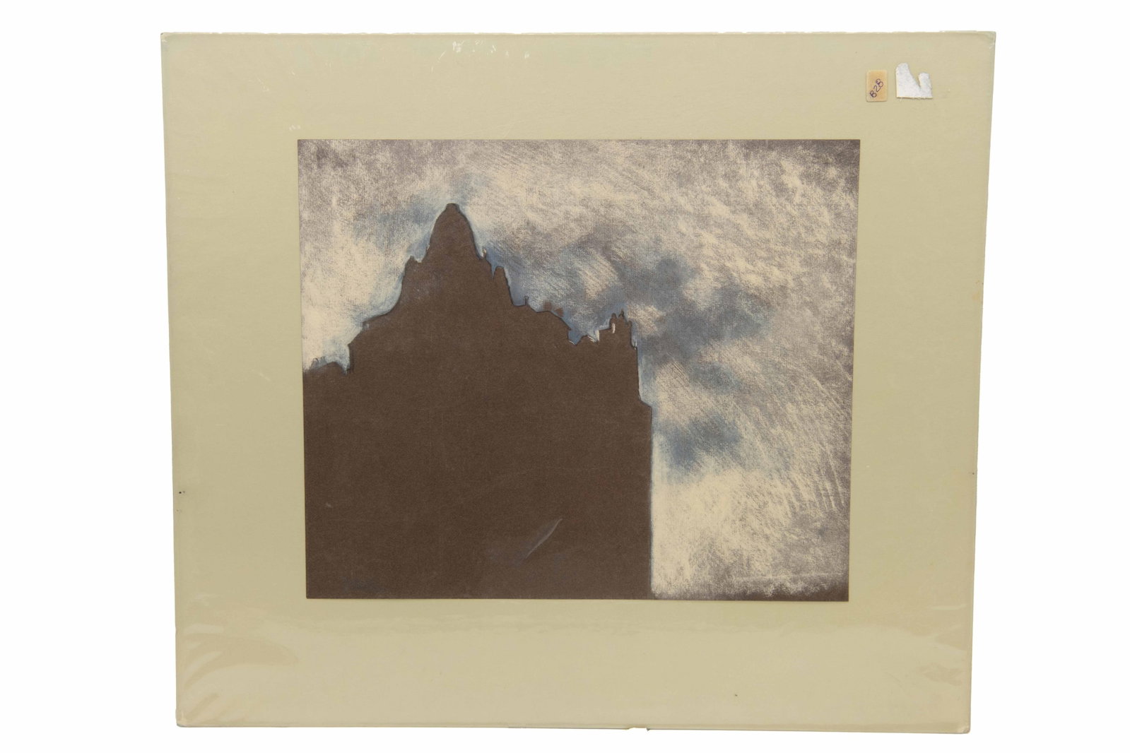 David J. Martin, Wyoming 1951-, Cloudy Day in Philadephia, Conte Crayon / Chalk / Pastel: David J. Martin Wyoming, 1951- Cloudy Day in Philadephia Conte Crayon / Chalk / Pastel Inscribed 'Philadelphia' on verso Approximate board size: 17.75” H x 20.5” W Approximate page size:11