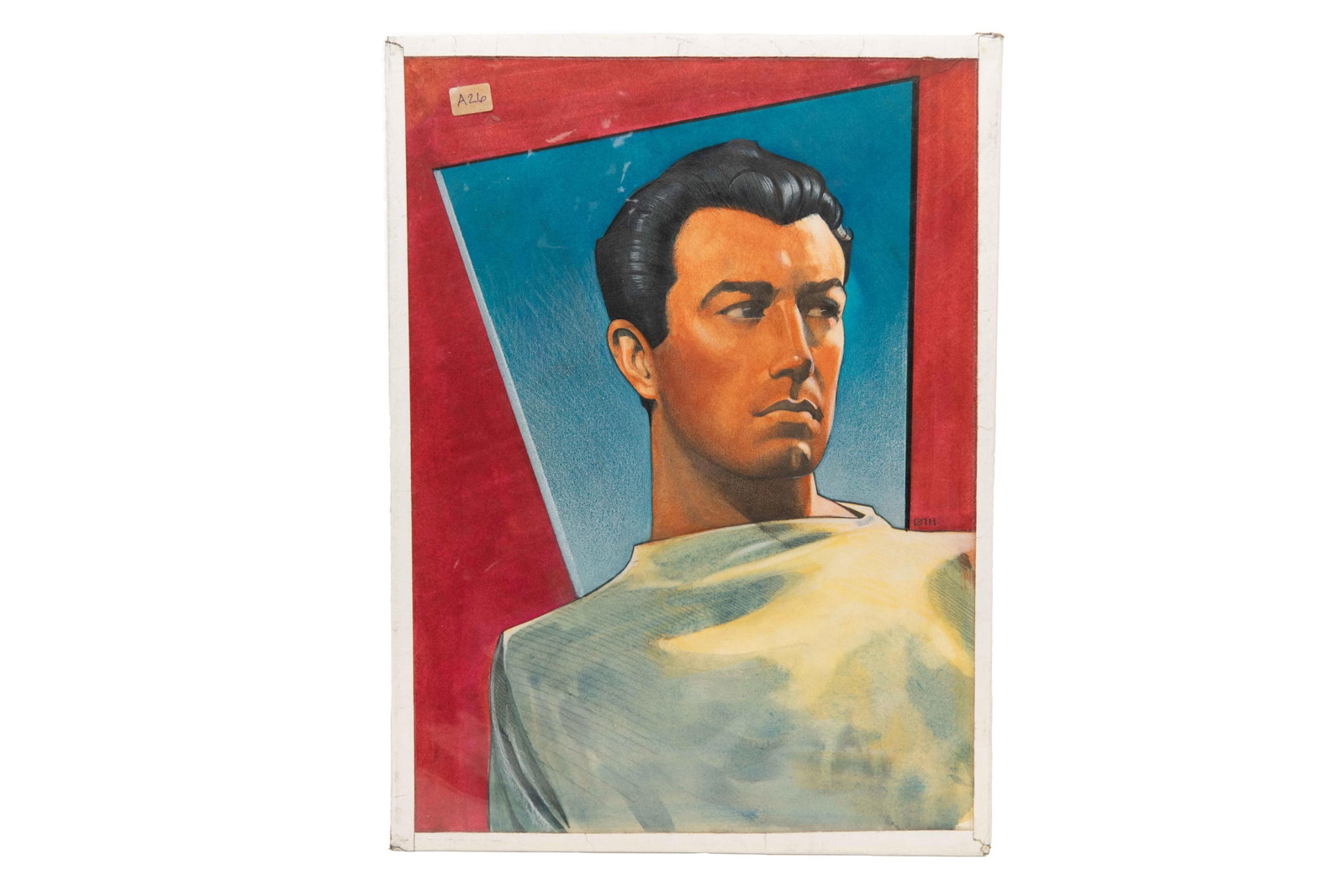 David J. Martin, Wyoming 1951-, Original Illustration of Dystopian Man (1 of 3)