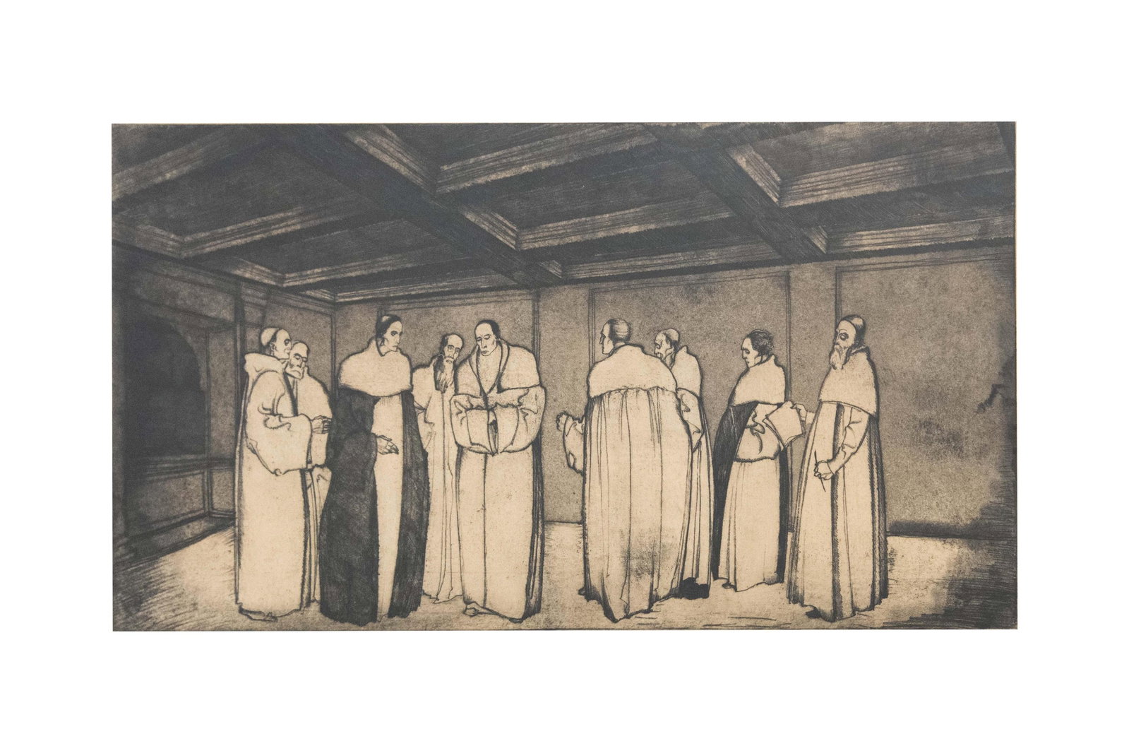Sepp Frank, 1889-1969, Consilium, Etching (1 of 10)