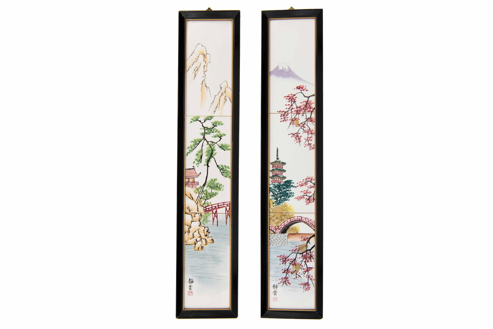 Pair of Japanese Tile Panels (1 of 15)