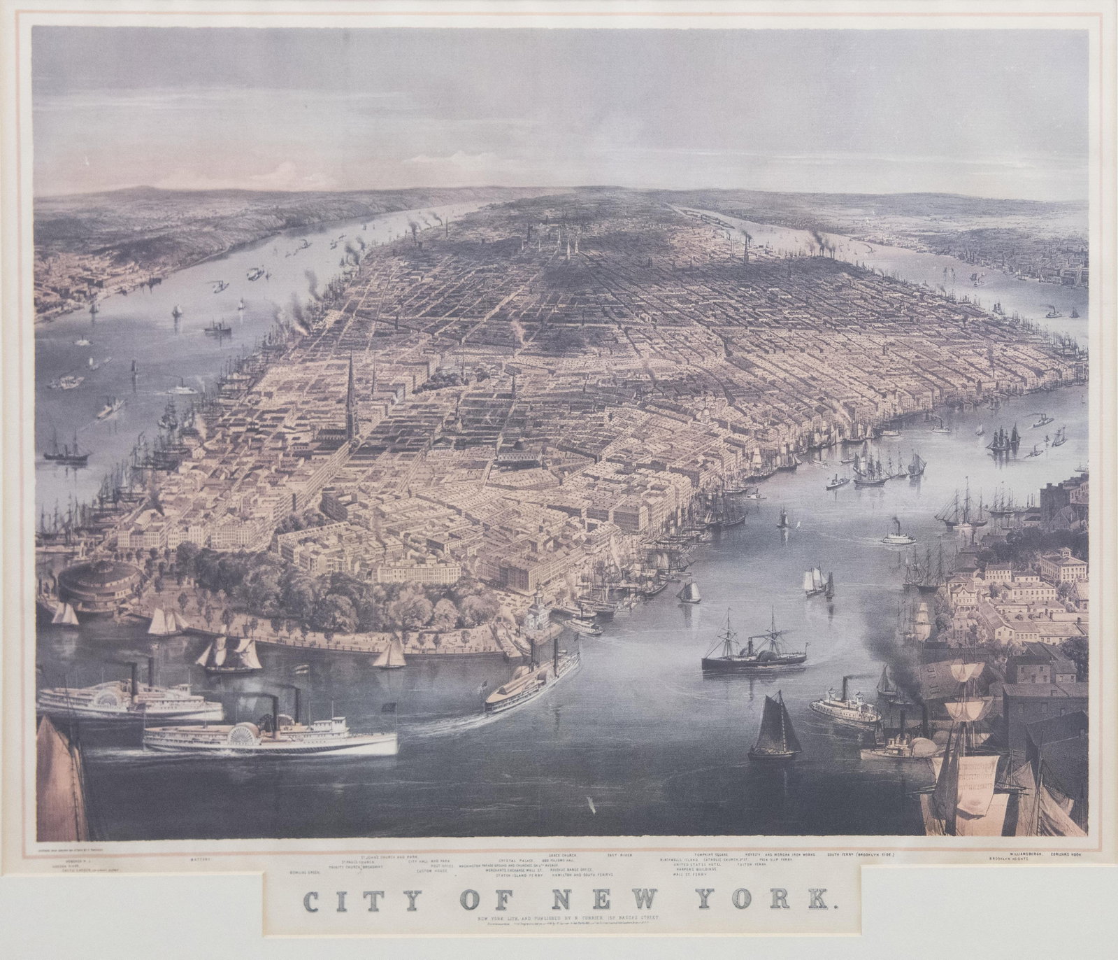 Charles Richard Parsons, 1844-1918, City of New York, Lithograph (1 of 5)