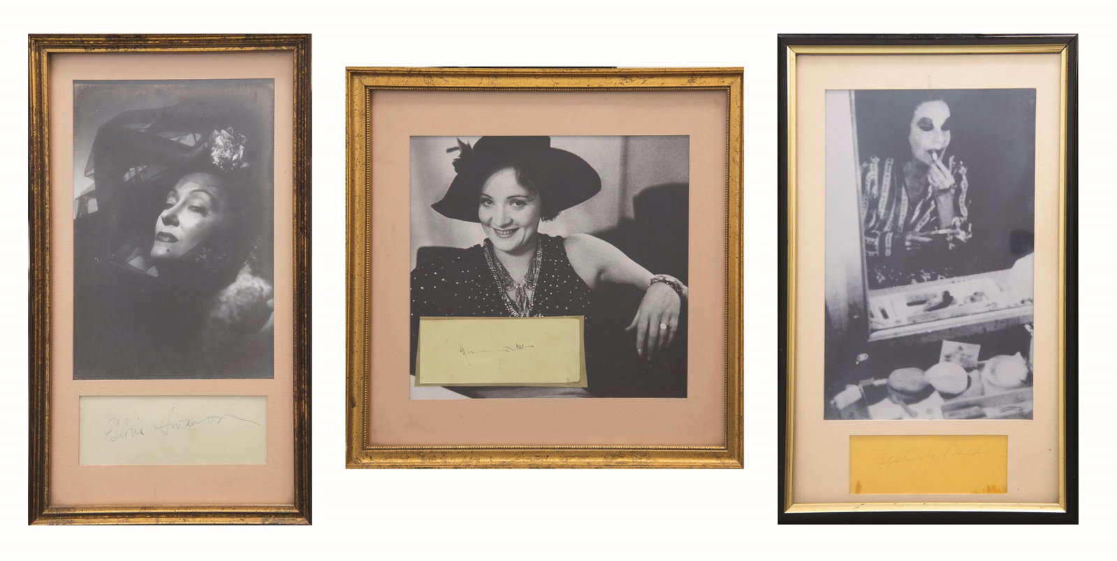 Group of 3 Autographs Including Marlene Dietrich (1 of 11)