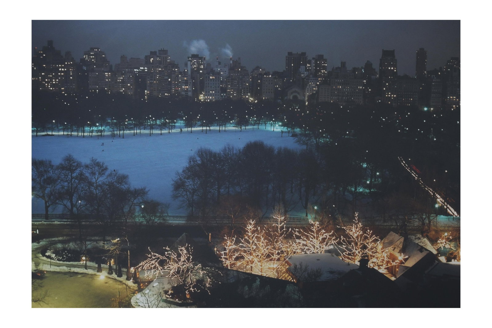 Ruth Orkin, American 1921-1985, 260,000 Holiday Lights in Front of Tavern on the Green, 1976, (1 of 7)