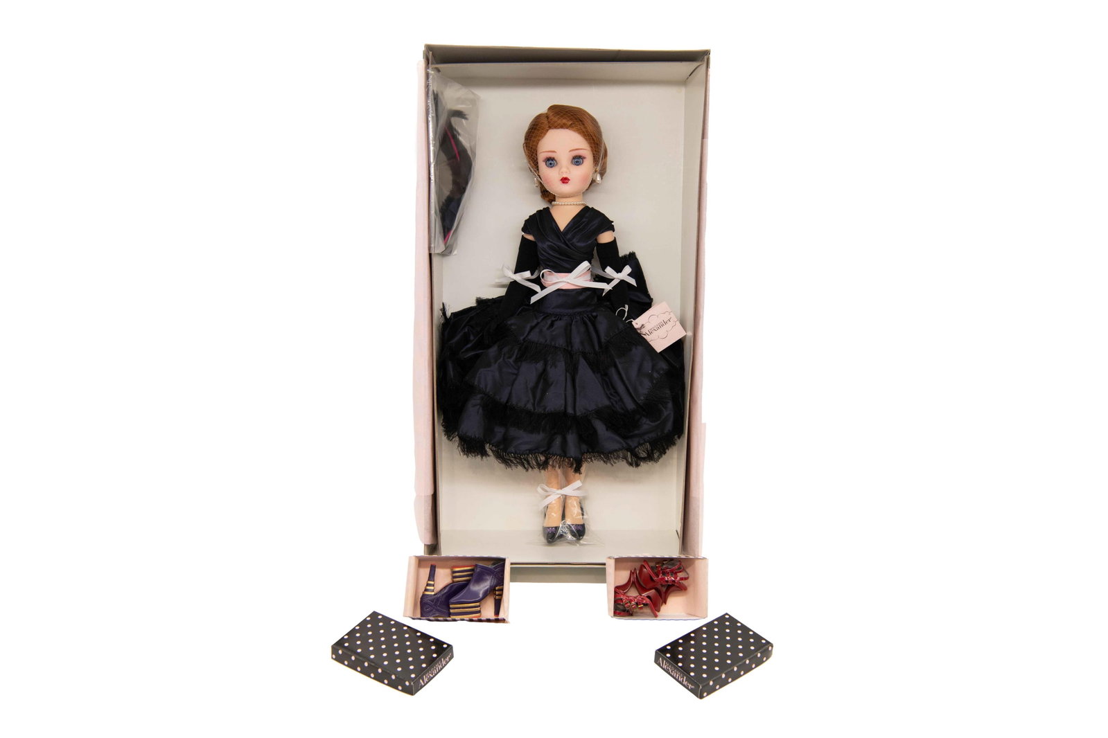 Madame Alexander ‘Cocktail ‘A Paris Cissy’, 2008: Madame Alexander ‘Cocktail ‘A Paris Cissy’, 2008 Box has minimal wear with minor creases, scuffs and foxing commensurate with age. Approximate box size: 6” H x 12.25” W x