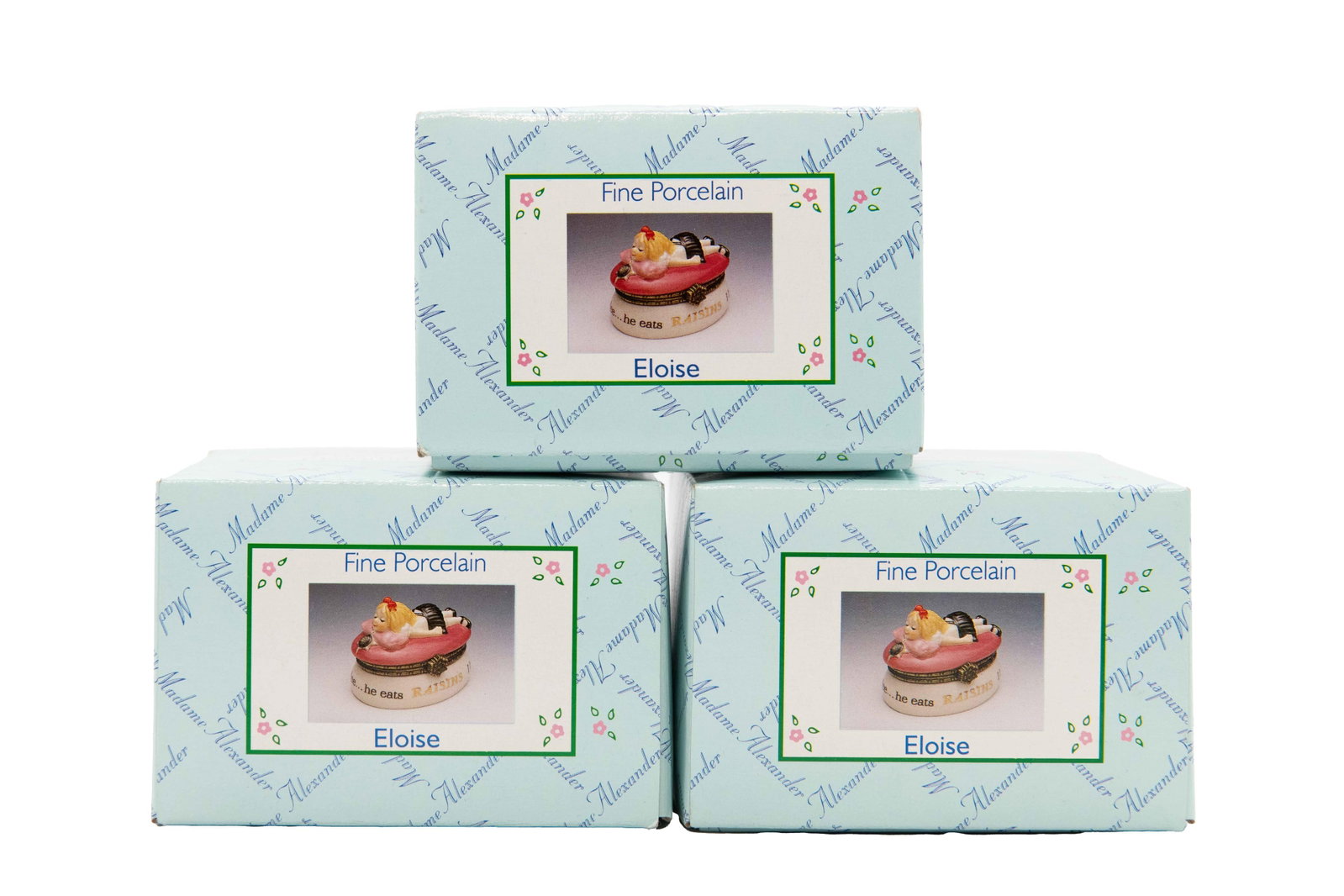 Group of 3 Madame Alexander ‘Eloise with Turtle Porcelain Box’ 90515, 1999 (1 of 8)