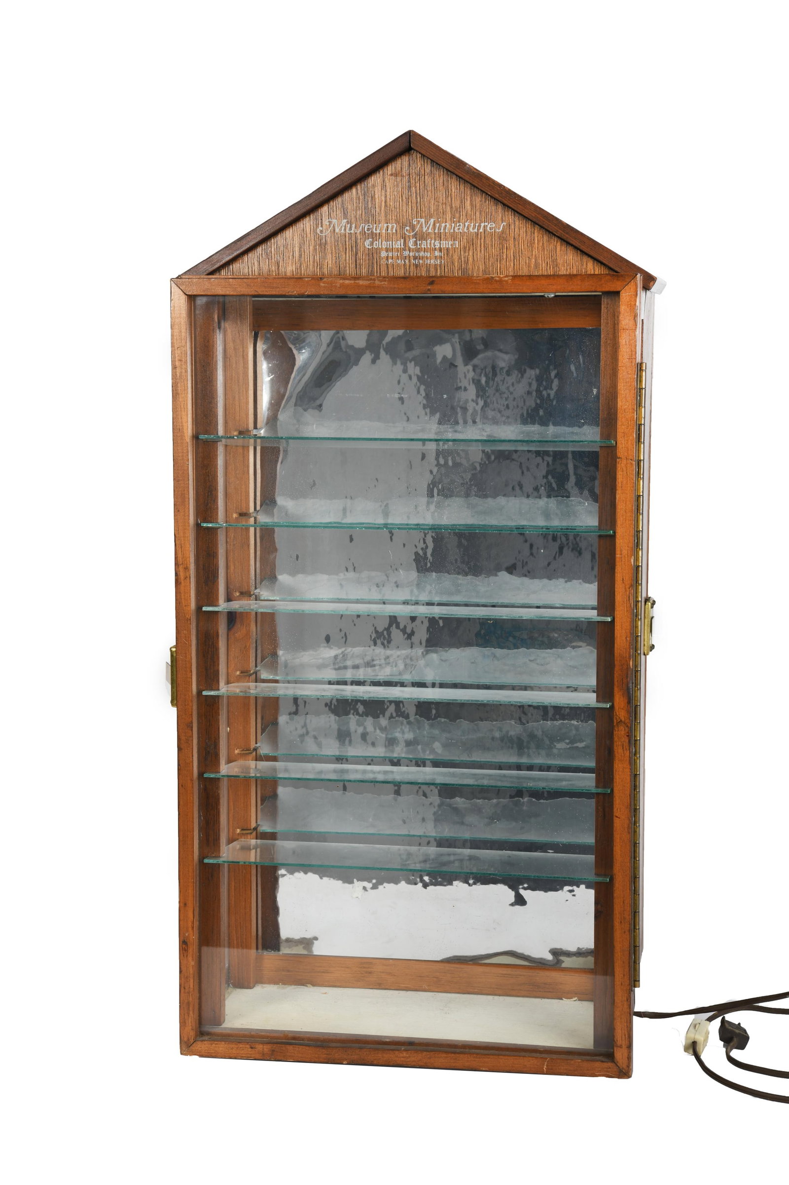 Museum Miniatures Colonial Craftsmen Glass Countertop Display Showcase Cabinet (1 of 15)