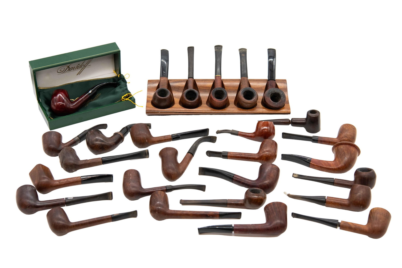 Group of 27 Vintage Antique Pipes incl. Carminetto, Davidoff (1 of 11)