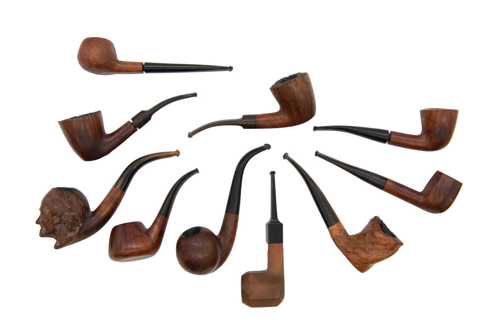 Collection of 22 Vintage Antique Pipes incl. Meerschaum, Briar (1 of 8)