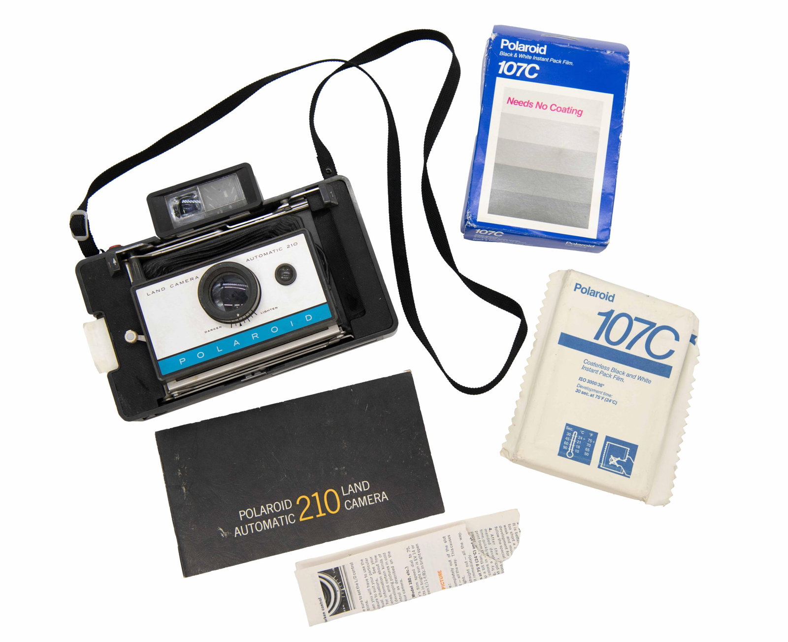 Polaroid Automatic 210 Land Camera & 107C Instant Film (1 of 8)