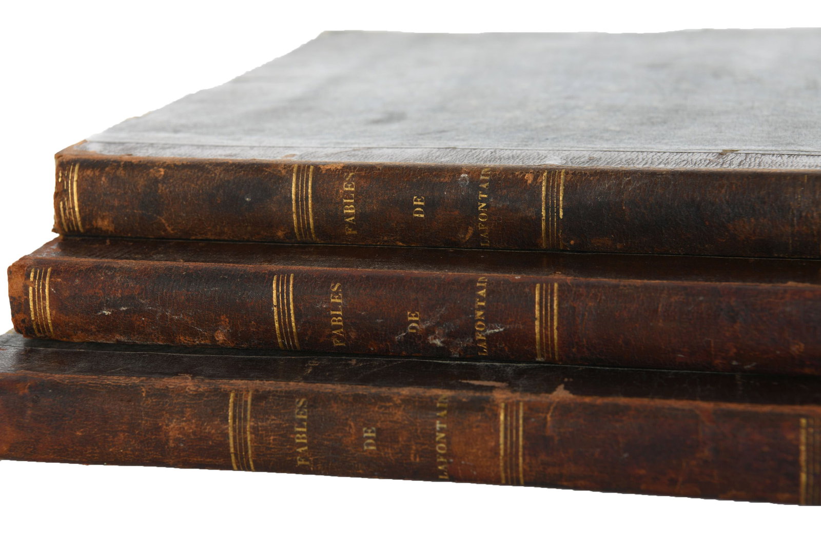 Fables de LaFontaine Vol 2, 4, 5: Fables de LaFontaine Vol 2, 4, 5 Volume 2, 4, 5 of Fables de Lafontaine By Jean de Lafontaine Published by Lecointe et Pougin, Paris Etcher: Gouge All Volumes: Hardcover Marbled cover on end pages