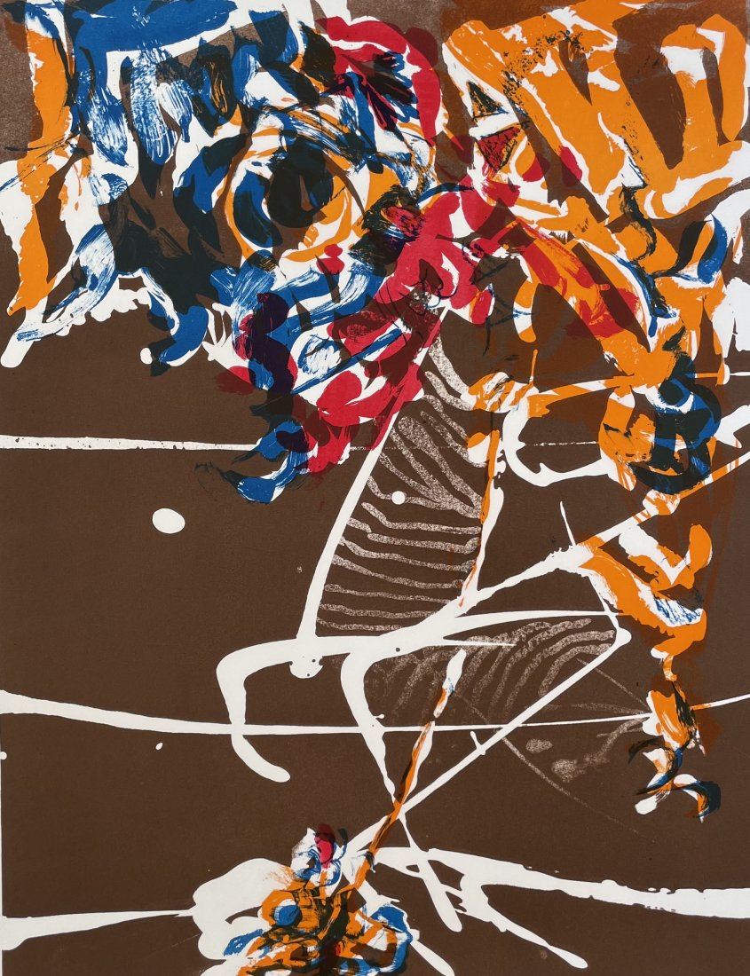 Syd Solomon (American, 1917-2004), lithograph: Syd Solomon lithogarph from the Southampton Hospital portfolio, 1982/83. Signed and numbered, ed of 100. Lithograph on somerset satin 250 gram 100% rag, 22 1/4 x 27 1/2 inches UNFRAMED