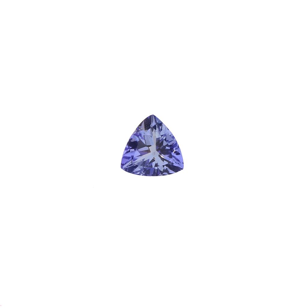 Tanzanite Loose, Trillion, 0.38ctw: Materials: Tanzanite Total Carat Weight (ctw): 0.38ctw Shape/Cut: Trillion Dimensions: 5x5mm Condition: Very Good: Very little wear to metal or gemstones including minute chips and abrasions visible i