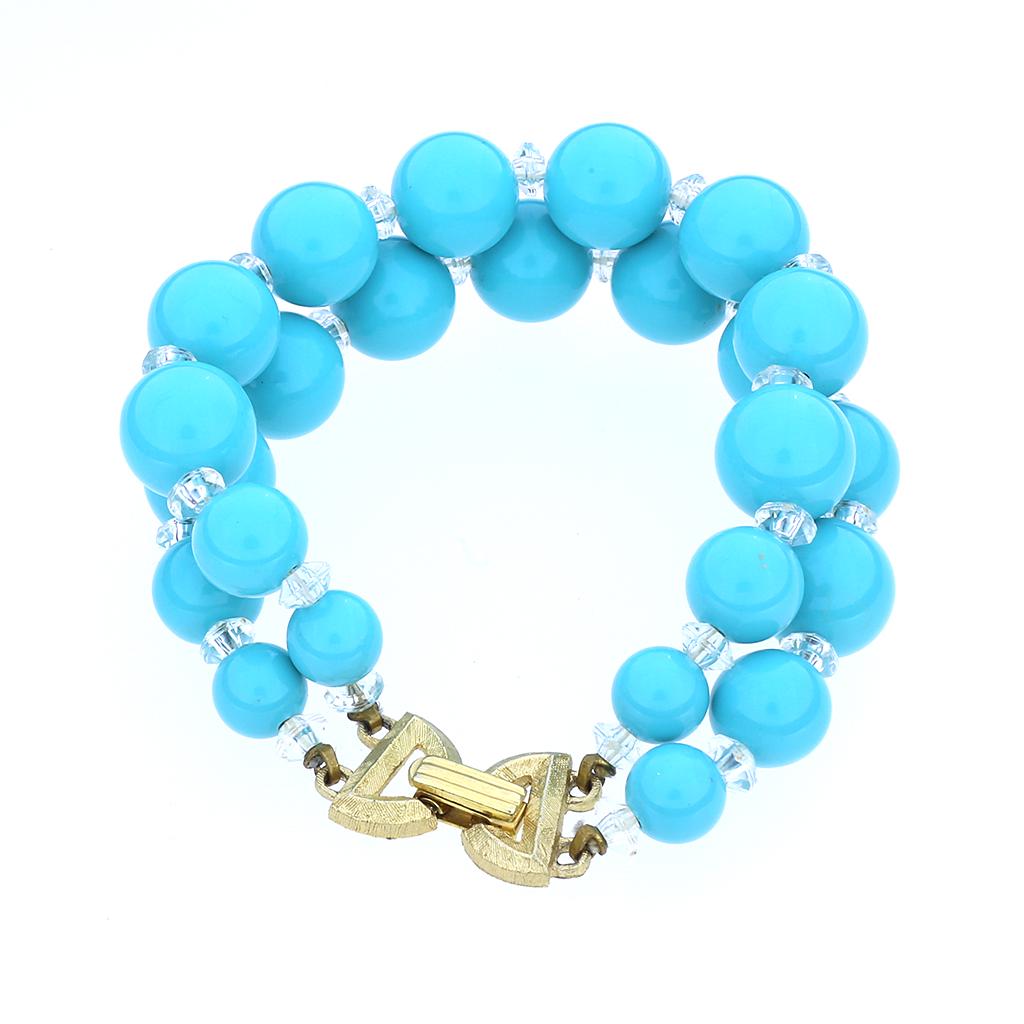 Trifari Faux Turquoise Bracelet (1 of 2)