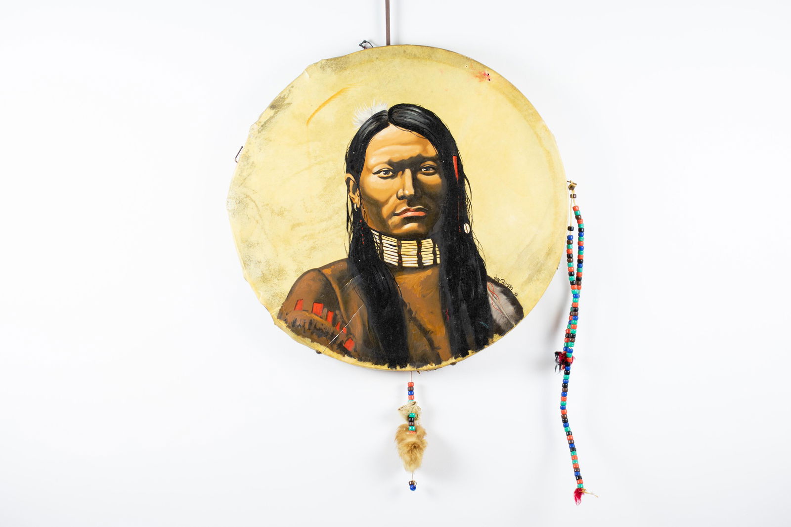 Joe Russo Painting on Hide, "Red Sleeve" (1 of 5)