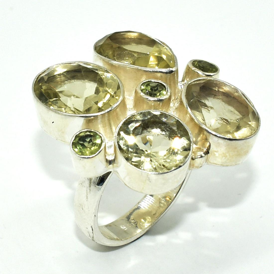 Silver Lemon Quartz Ring (1 of 3)