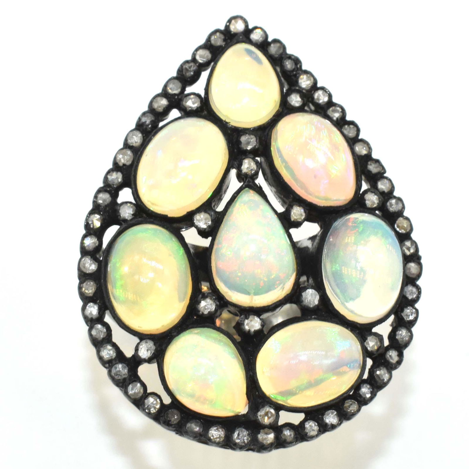 Diamond (1.1ct)  Opal (6.45ct) Ring (1 of 4)