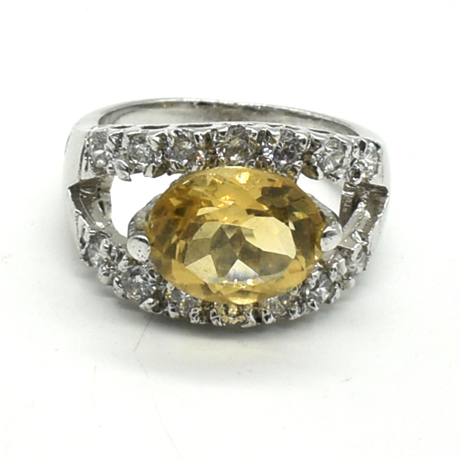 Citrine Cz(3.1ct) Ring (1 of 3)