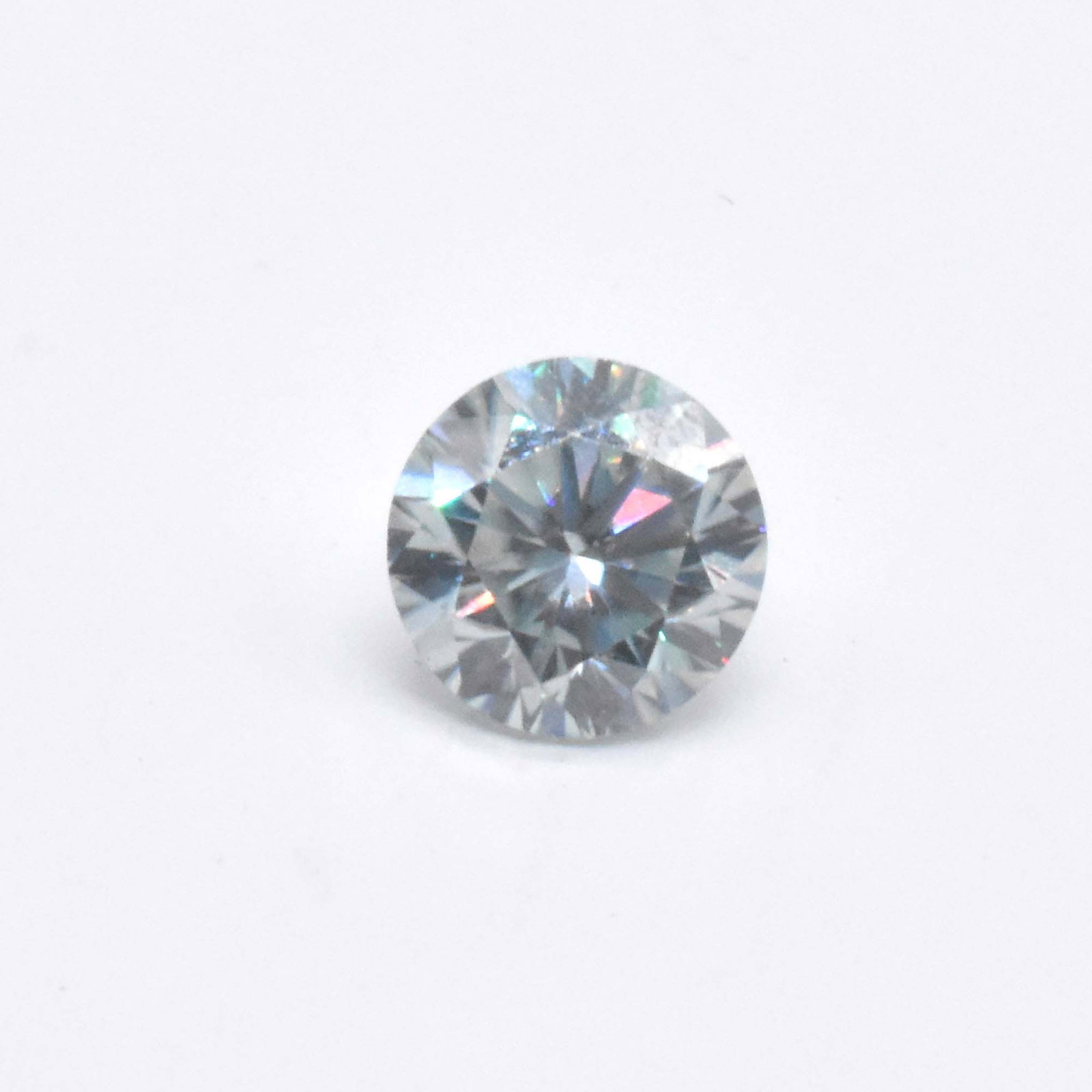 Off White Colour Moissanite Round 8X8 Mm Moissanite Gem Stone (1 of 4)