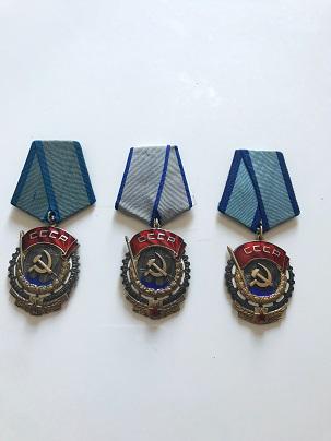 3 pcs Russian Soviet Silver Orders- 3 versions (1 of 4)