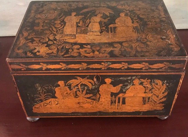 Chinese Chinoiserie Jewelry Box (1 of 5)