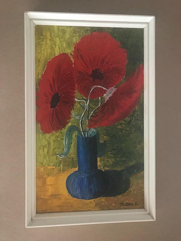 Still Life with Poppies Painting (1 of 3)